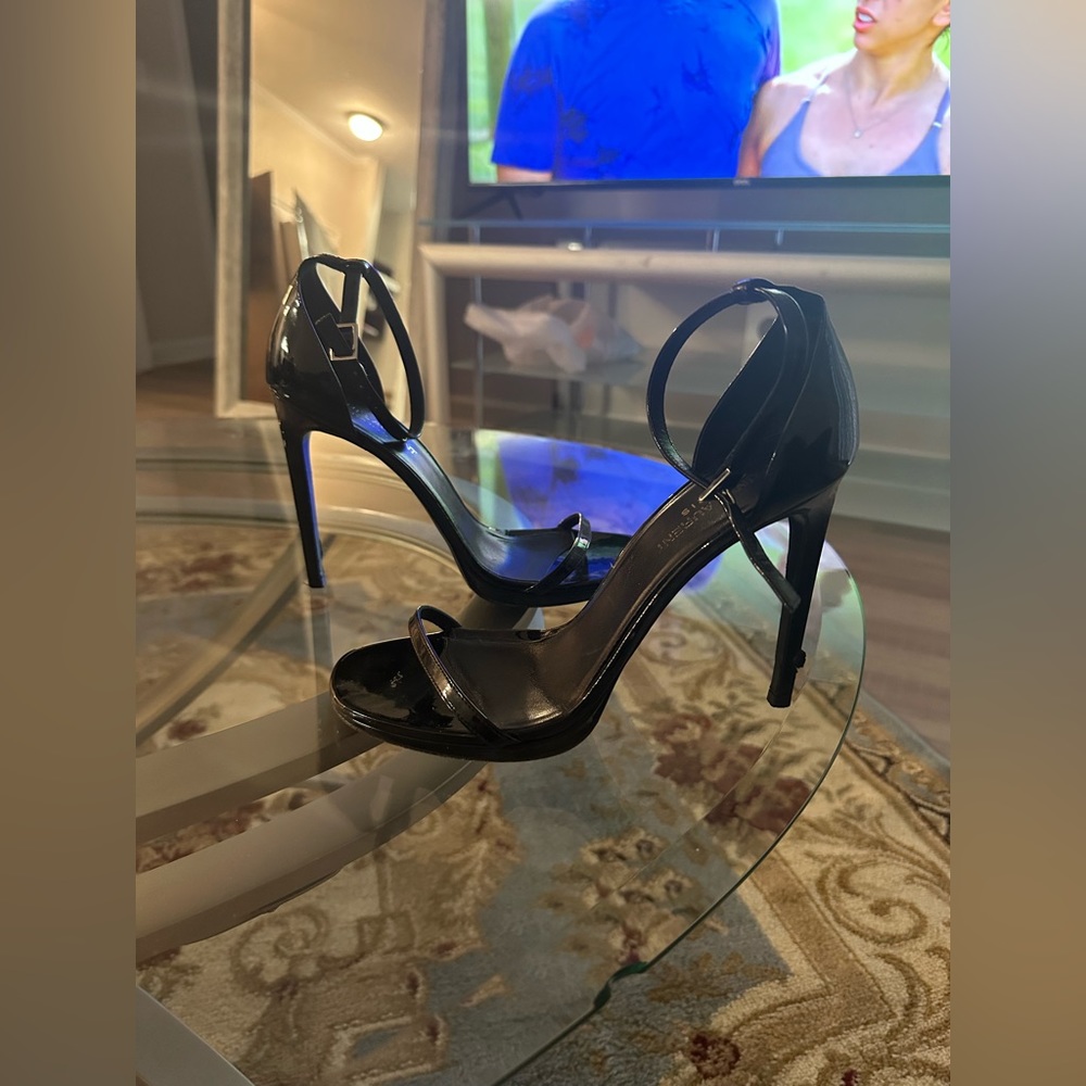 Saint Laurent Jane black patent leather sandal size 39